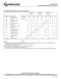 PI74LPT373AS Datasheet Page 4