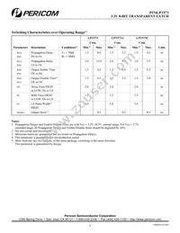 PI74LPT573AS Datasheet Page 4