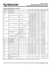 PI74LVCC3245ALE Datasheet Page 3