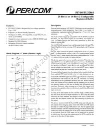 PI74SSTU32864NBE Datasheet Cover