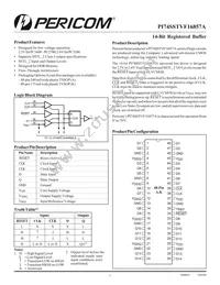 PI74SSTVF16857AAE Datasheet Cover