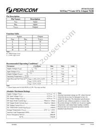 PI74STX1G02CX Datasheet Page 2