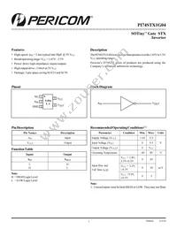 PI74STX1G04CX Datasheet Cover