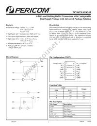 PI74STX4G4245ZJEX Datasheet Cover