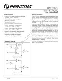 PI74VCX16374AE Datasheet Cover