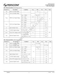 PI74VCX16374AE Datasheet Page 5