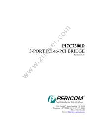 PI7C7300DNAE Datasheet Cover