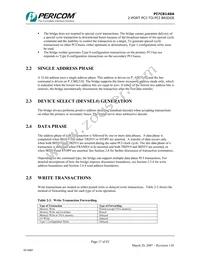 PI7C8140AMAE Datasheet Page 17