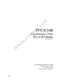 PI7C8154BNAE Cover