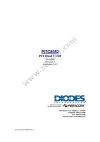 PI7C8952AFAEX Datasheet Cover