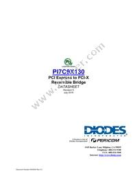 PI7C9X130DNDE Datasheet Cover