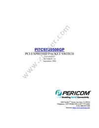 PI7C9X20508GPBNDE Datasheet Cover