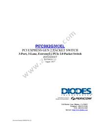 PI7C9X2G303ELZXEX Datasheet Cover