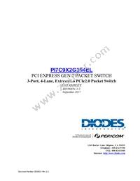 PI7C9X2G304ELQZXAEX Datasheet Cover