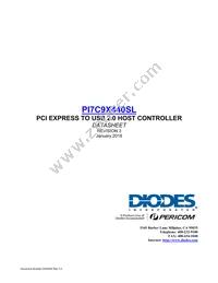 PI7C9X440SLBFDEX Datasheet Cover