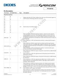 PI7C9X752FAE Datasheet Page 4