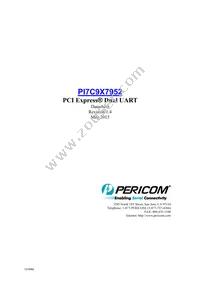 PI7C9X7952AFDE Datasheet Cover