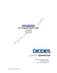PI7C9X7952BFDEX-55 Datasheet Cover