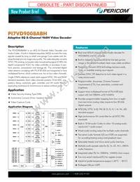 PI7VD9008ABHFDEX Datasheet Cover