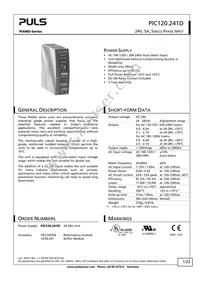 PIC120.241D Datasheet Cover