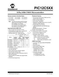 PIC12LC509AT-04I/MF Datasheet Cover