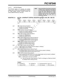 PIC16F946-E/PT Datasheet Page 21