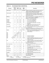 PIC16LC926T-I/PT Datasheet Page 7