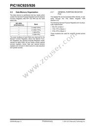 PIC16LC926T-I/PT Datasheet Page 12