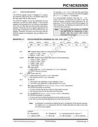 PIC16LC926T-I/PT Datasheet Page 19