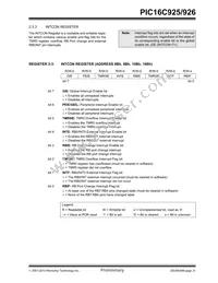 PIC16LC926T-I/PT Datasheet Page 21