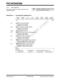 PIC16LC926T-I/PT Datasheet Page 22