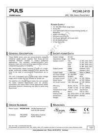 PIC240.241D Datasheet Cover