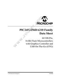 PIC24FJ256DA206T-I/MR Datasheet Cover