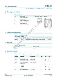 PIMN31 Datasheet Page 3