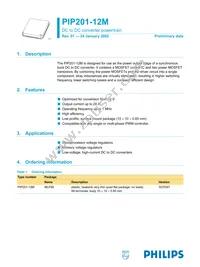 PIP201-12M-3 Datasheet Cover