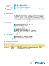 PIP202-12M-2 Datasheet Cover