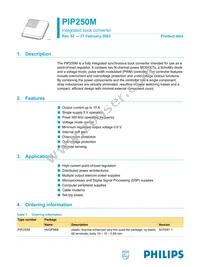 PIP250M Datasheet Cover