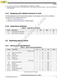 PK10N512VLK100 Datasheet Page 19