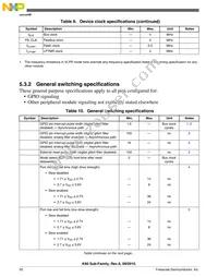 PK61FX512VMD12 Datasheet Page 20