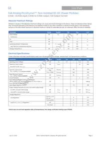 PKX014A0X43-SRZ Datasheet Page 2