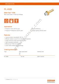 PL 450B Datasheet Cover