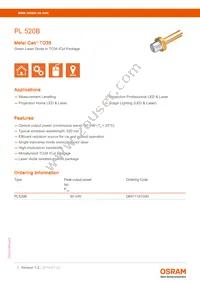 PL 520B Datasheet Cover