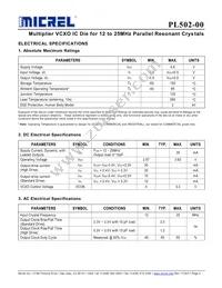 PL502-00DC Datasheet Page 2