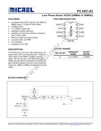 PL502-02SC Datasheet Cover