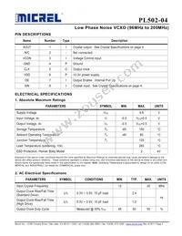 PL502-04SC Datasheet Page 2