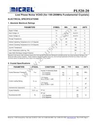 PL520-20DC Datasheet Page 2