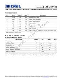 PL586-08DC Datasheet Page 2