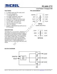 PL600-27TTI Datasheet Cover