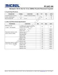PL602-00DC Datasheet Page 3