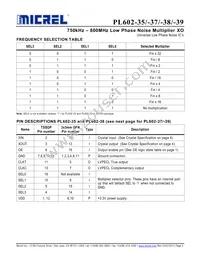 PL602-39QC-R Datasheet Page 2